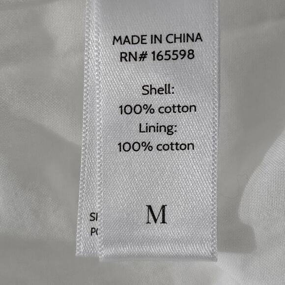 2/$50 Andie The Roatan Midi Dress White Eyelet Size M – Feminine & Breezy - Picture 5 of 7